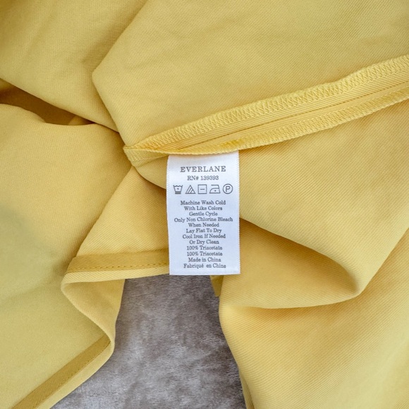 EVERLANE Japanese GoWeave Midi Cami Slip Dress in yellow - Picture 7 of 7